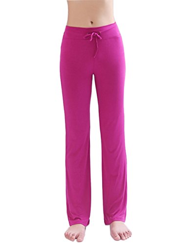 HOEREV Frauen Soft Modal Slimming Hose Yoga Hosen Pyjama-Hose