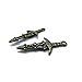 Produktbild 30 Stück 13 x 28 m Antik Bronze Lovely Mini doppelt Seite Sword Charms Anhänger C368