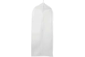 Compactor Milky Collection White Dress Bag, Size L (60X137Cm) - Perfect For Organizing and Protecting Your Garments