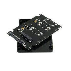 cablecc Mini PCI-E mSATA SSD Zu 2,5 SATA Festplatte Gehäuse Fall Konverter Adapter für Intel Samsung Asus schwarz - 2