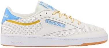 Reebok Scarpe da Ginnastica Club C 85, da Donna, Colore: Calco/PERIBLUE/ATHLETICGOLD, 35 EU