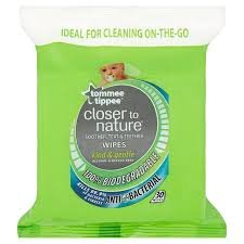 Tommee Tippee Closer To Nature Soother, Teat and Teether Wipes - Pack of 30