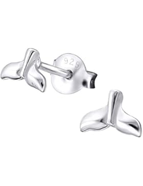 Laimons Kids Kinder-Ohrstecker Kinderschmuck Flosse glanz Sterling Silber 925