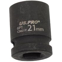 US PRO Stecknuss 21 Mm | 1/2 Zoll Antrieb, 6-kant, Für Schlagwerkzeuge