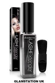 DIVADERME LASH EXTENDER - BRUSH ON INSTANT FALSE EYELASHES - FREE BLACK EYELINER PENCIL & SHARPENER BY GLAMSTATION
