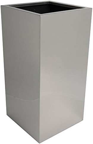 hydroflora 61413015 column planter Value Line Property 35 x 35 x 70 cm, V2A stainless steel, polished finish