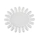 Tinksky 20pcs Sunflower Shaped Clear Acrylic False Nail Art Tips Nail Polish Display Board Practical Wheels