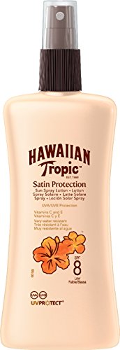 Hawaiian Tropic Satin Protection Sun Spray Lotion LSF 8, 200ml