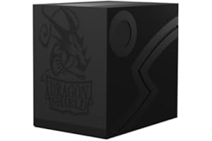 ARCANE TINMEN Dragon Shield Podwójne etui do przechowywania na 150 kart, czarne cieniowane