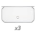 Produktbild PrimeMatik - 3-Pack 17x35cm weiß Türen für kubische modulare Schrank Veranstalter