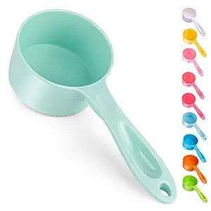 SuperDesign 1/2 Cup Food Scoop, for Bird, Cat or Dog Food, Small, Light Green