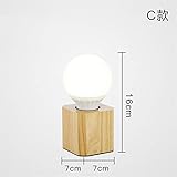 Fuente de alimentación: AC Lámparas De Escritorio Lámpara De Mesa De Madera Led Lámparas De Escritorio De Madera Lámparas De Noche Al Lado De La Sala De Estar Lámparas De Mesa Lámparas De Mesa Accesorios De Iluminación