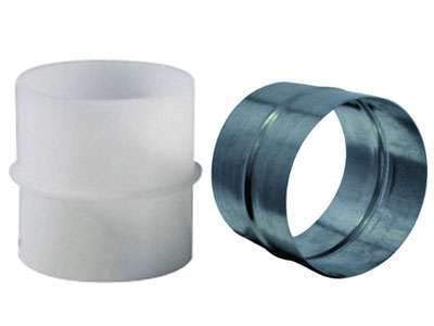Unelvent manchon raccord plastique diamètre 80mm série tub-p