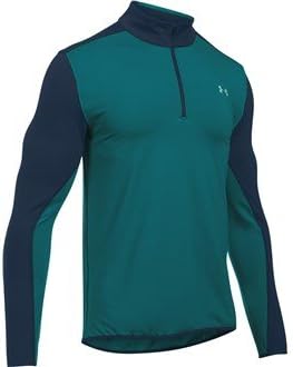 Under Armour 2017 Storm1 Midlayer 1/4 Zip Cover-up LS Men's Golf Pullover Turquoise Sky Large