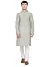 RG Designers Grey & White Cotton Kurta Pyjama Set For Men RS.972.00
