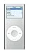 Price comparison product image Apple iPod nano - 2nd generation - digital player - flash 4 GB - AAC, MP3 - display: 1.5" - silver