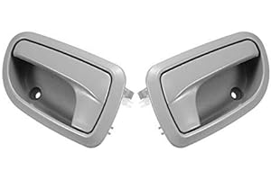Viviance Maniglia della portiera dell'auto Grigia Maniglia della Porta Interna dell'auto Compatibile con Kia Morning Picanto Euro Star Naza Suria 2004-2010(Sinistra e Destra)