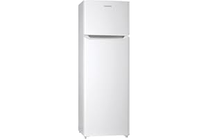 Corbero - Frigorífico 2 Puertas | CF2PH1664W | 58x55x164,5 | Capacidad 248L | Luz Interior | Crisper | Balcones Ajustables | Descongelación Manual | Estantes de Cristal | 40 dB | Blanco