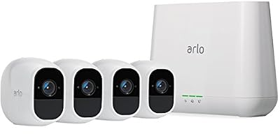 NETGEAR VMS4430P-100EUS Arlo Pro 2 - Système de sécurité avec 1 station de base et 4 Smart Caméra Full HD 100% sans Fil, Vision Nocturne, Etanche Intérieure/Extérieure