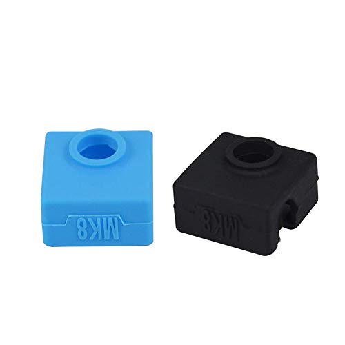 Fortspang Bloc de chauffage en silicone pour imprimante 3D MK7/MK8/MK9 Hotend pour créalité CR-10, 10S, S4, S5 Anet A8 Ender 3