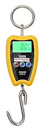 VINAYAK SCALES Digital Hanging Scale -100Kg x 10g Heavy Duty Portable Crane Scale with Metal Hook For Ware Houses, LPG stations, Poultry Farms, Scrapyards, Homes, Airports & Travel Uses.