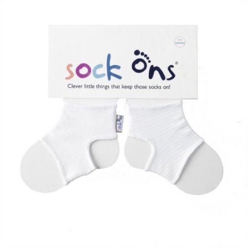 Sock Ons Socks - 0-6 Months, White
