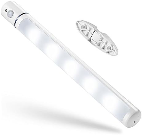 (Nijiadipai) Closet Light LED Motion Sensor Night Light Under Cabinet Lighting Battery Powered Automatic Wireless Stick On Anywhere Wall Lamp Flashlight (white light)