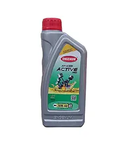 Active Pro Mobil Oil 4T 20W-40 API SN Jaso MA2 BS 6 Compliant Engine Oil for All Bikes & Scootys 900ML