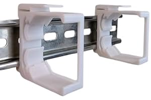 Uppsättning av 4 adapterhållare lämpliga för Shelly Dimmer 2 & Shelly RGBW 2 DIN-skena/DIN Rail-fäste (35 mm) (4)