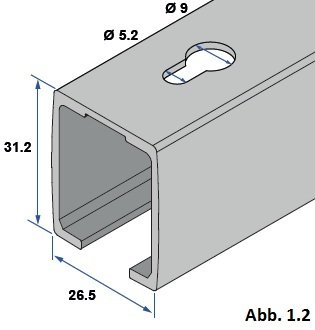 MINISPORT MA 40-190+ Schiebetürbeschlag Schiebetür Türbreite: 91-120cm, Laufrohr: 190cm, Tragkraft: 40kg … Komplett-Set für Schiebetüren, Innentüren und Wandschränke - 3