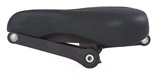 Fahrradsattel Diebstahlsicherung faltbar seatylock Komfort schwarz