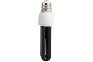 FTVOGUE E27 Blacklight-glödlampa, 15W CFL-fluorescerande Ultraviolett för Fester, Klubbar Halloween med Stor Användning i Sce
