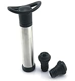 Incluye: 1 x bomba de vino y 2 x tapones (reutilizables)