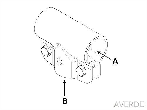 T-Schelle geschlossen, A 1 1/4" (42,4 mm) x B 1 1/4" (42,4 mm)