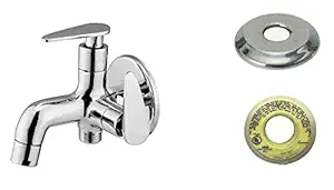 Jagger PAN Full Brass 2 in one tap Two Way tap for Bathroom 2 in 1 tap for Washing Machine 2 in 1 tap for Bathroom Health Faucet ( With Wall Flange & Teflon Tape )