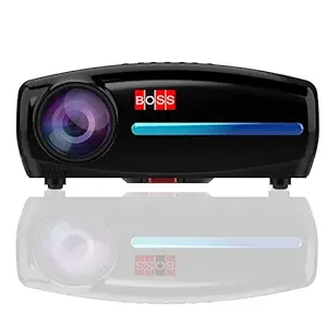 Boss S20A Latest 4K 3D Android 9.0 Smart Wi-Fi Bluetooth Projector | 7300 Lumens Upto 300'' Display with Native 3840 x 2160 (4K) Resolution | 45 4D Keystone Correction, HiFi Dolby Digital | (S20A)
