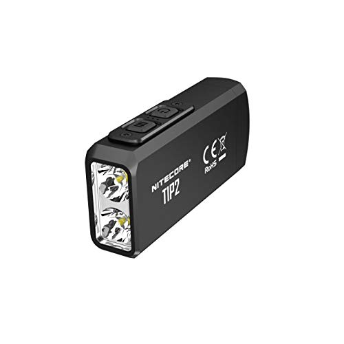 Nitecore Tip 2 Schlüsselanhänger-2 LED-Lampe inkl. Clip 720 Lumen Schwarz