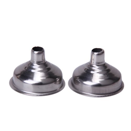 Sonline 2 Stueck Edelstahl Trichter Flachmann Funnel - Silber