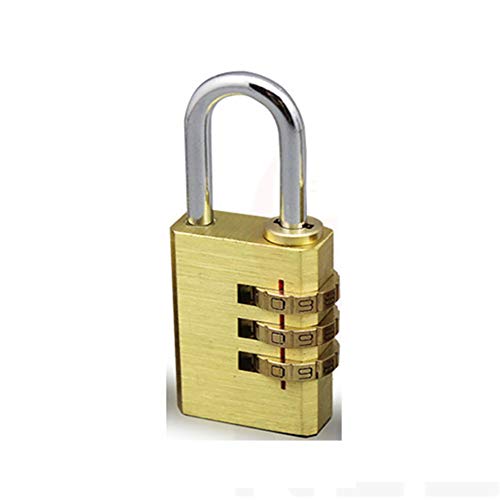 Preisvergleich Produktbild CHUANG TIANG Zahlenvorhängeschloss, 3-stelliges Zahlenvorhängeschloss, Code-Vorhängeschloss für Schulschließfächer, Fitness-Vorhängeschloss, Mitarbeiter-Schließfach, Haspe, Parksperre, Zaun