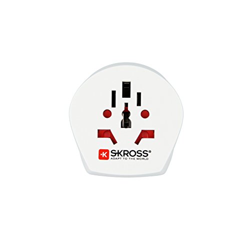 SKROSS Combo World to Switzerland: Reiseadapter für Reisen aus der ganzen Welt in Länder, die den Schweizer oder den Schuko-Standard verwenden - 2