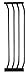 Dreambaby 27cm Gate Extension (Black)