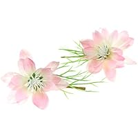 clarigo Haarnadeln Haarklammern Haarklemme Nelke rosa rose Hochzeit Kommunion Blumen Blumenmädchen