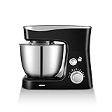 HWL Batteur À Main Bowl, Food Mixer Planétaire Machine Électrique Blender Spirale Pain Pâte Batteur Fouet avec De La Pâte Crochet Amovible Bowl