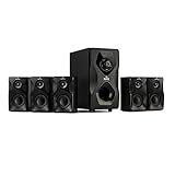 POTENCIA: Sistema de sonido envolvente 5.1 activo con una potencia de 95 vatios RMS que crea un sonido perfecto gracias al subwoofer OneSide integrado de 6,5" (16,5 cm) y a los altavoces satélite de 5 x 3" (7,5 cm).