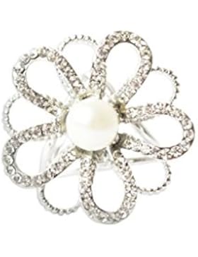 MagiDeal Blumen Schalring Tuchring Tuchhalter Tuchclip Tuchbrosche Scarf Clip