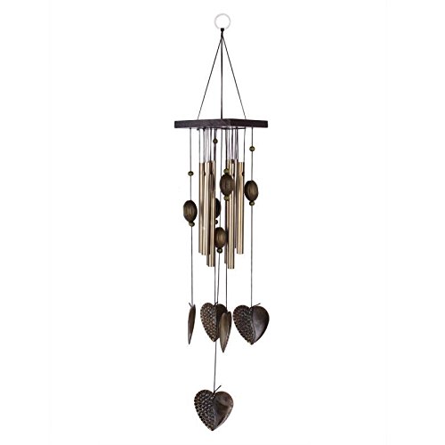 Magideal Wind Chimes Metal Tubes Home Garden Outdoor Living Heart Decor Windbells RS.600 (46.00% Off) - Amazon