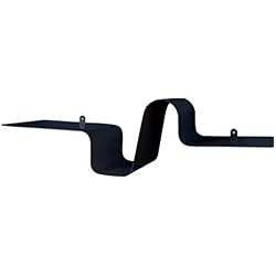 Element System 11344-00010 Etagère murale en métal JULIEN double/adaptée pour livre et décoration/noir/530 x 150 x 180 mm/en 3 couleurs