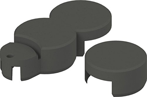 Amazon.de Pflanzenservice Beeteinfassung Bio-Rasenkante anthrazit, circa 10 m 62 Elemente plus 1 Endstück, Grau - 2