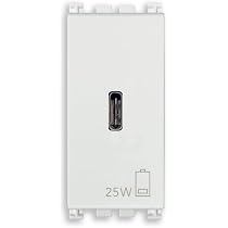 VIMAR 19292 Arké USB-Netzteil – 5V/1,5A, 1x USB-A, Grau, Für Unterputz