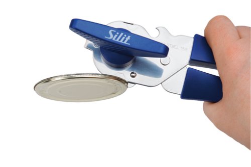 Silit Dosenöffner Rot Edelstahl rostfrei 18/10 - 7